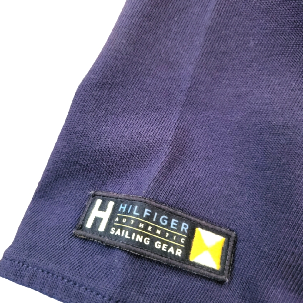 Tommy Hilfiger Classic blue Short Sleeve polo shirt medium custom fit - Picture 4 of 14